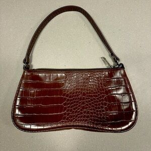 Reptile crocodile brown shoulder bag 
#reptile #purse #y2k